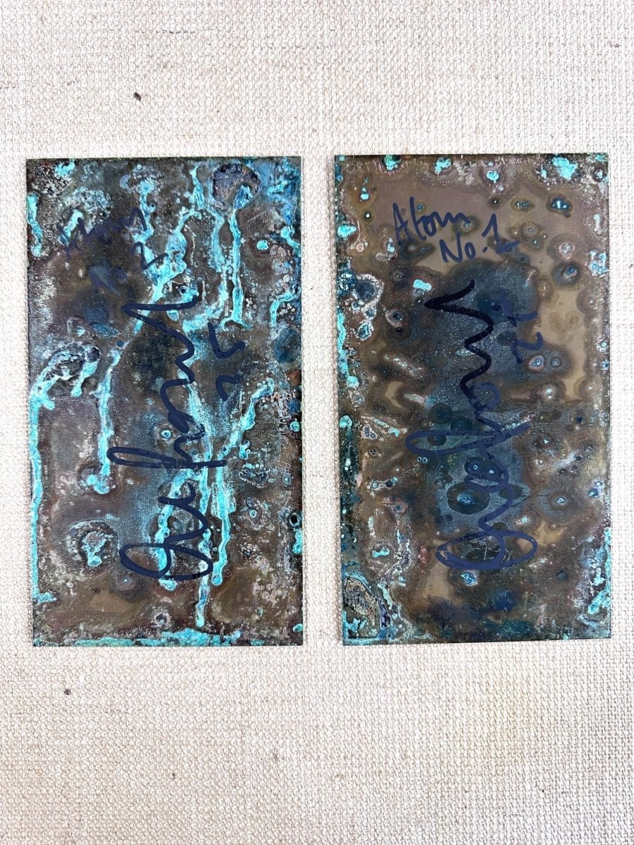 Atom/ Oxidised Original Artwork OLI FOWLER ART tag1 One - Off
