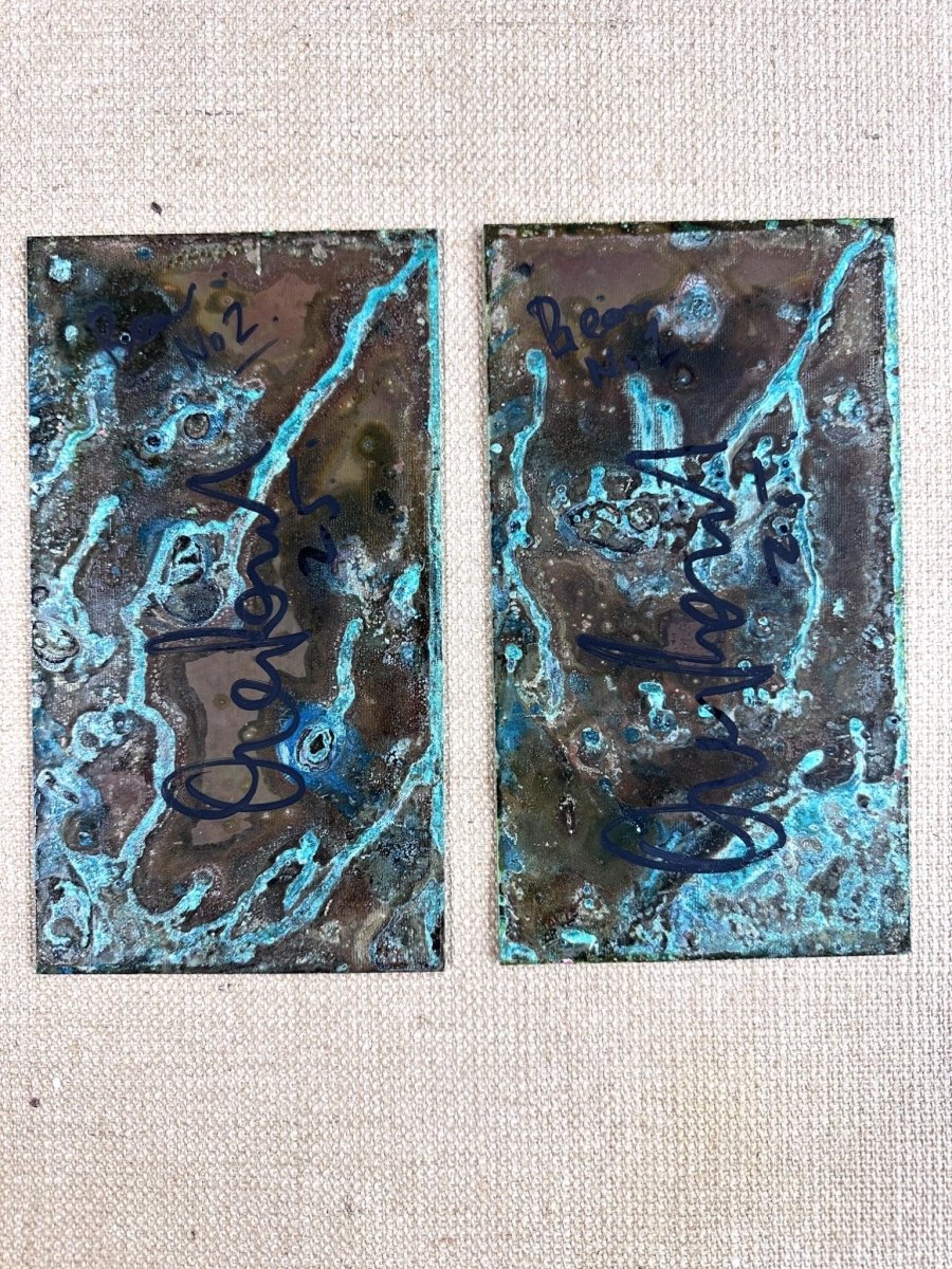 Bear/ Oxidised Original Artwork OLI FOWLER ART tag1