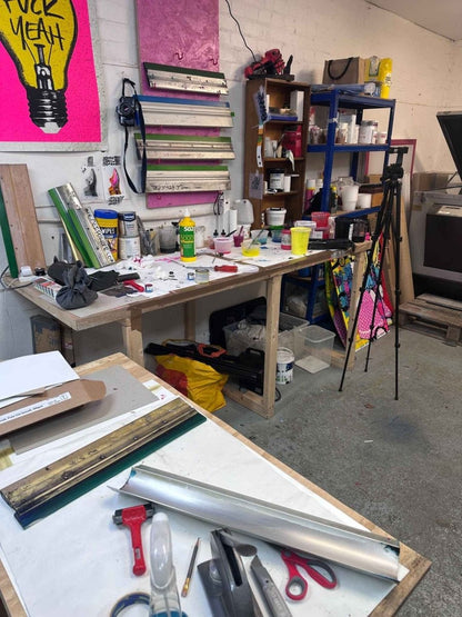 121 Private Screenprint Day Workshop (flexible) workshop OLI FOWLER ART tag1  advanced
