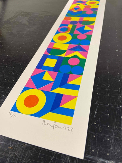 Always The Opposite Hand Pulled Screenprint Original screenprint OLI FOWLER ART tag1  limited edition