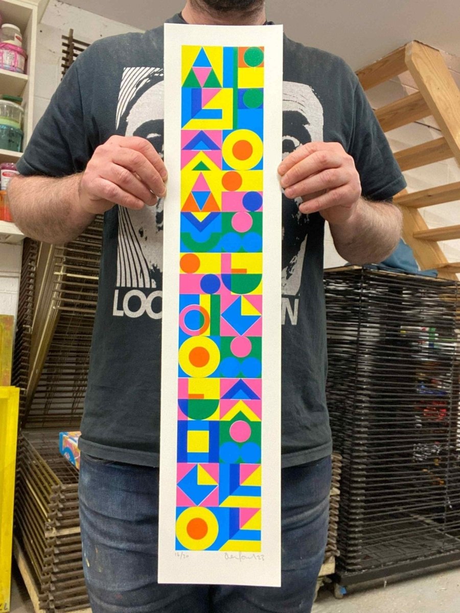 Always The Opposite Hand Pulled Screenprint Original screenprint OLI FOWLER ART tag1  limited edition