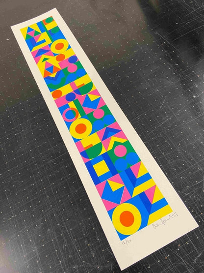 Always The Opposite Hand Pulled Screenprint Original screenprint OLI FOWLER ART tag1  limited edition