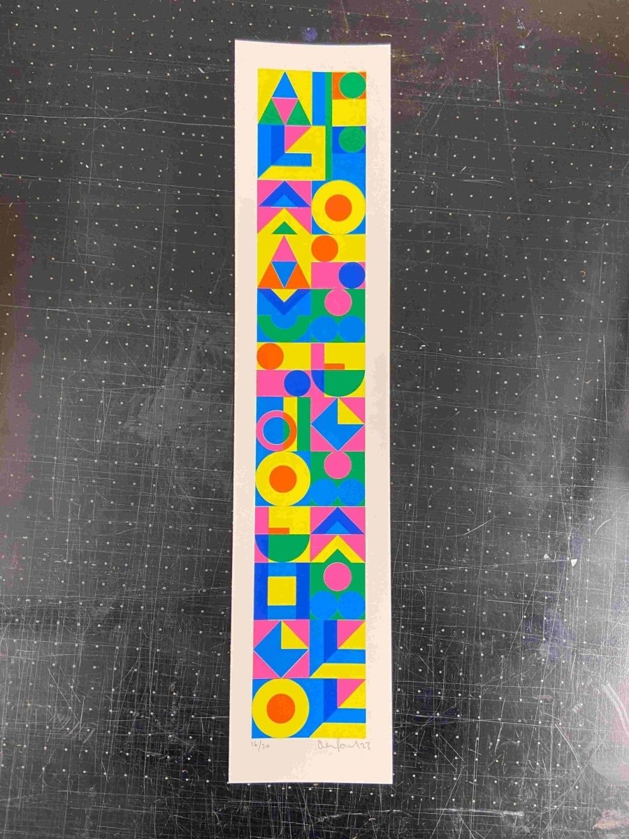 Always The Opposite Hand Pulled Screenprint Original screenprint OLI FOWLER ART tag1  limited edition