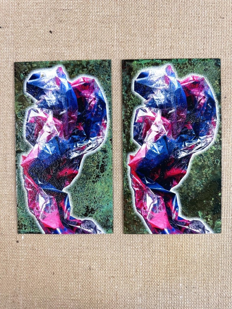 Atom/ Oxidised Original Artwork OLI FOWLER ART tag1  One - Off
