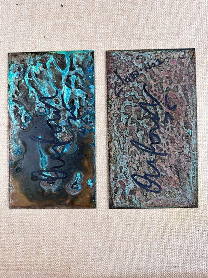 Claw/ Oxidised Original Artwork OLI FOWLER ART tag1  mixed media