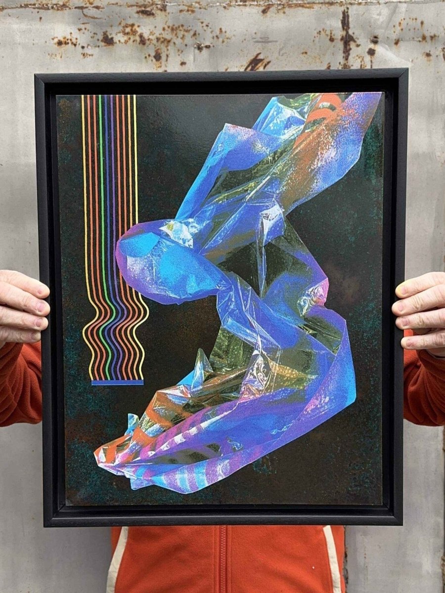 HEX — Oxidised Copper & CMYK hand-pulled screenprint by Oli Fowler