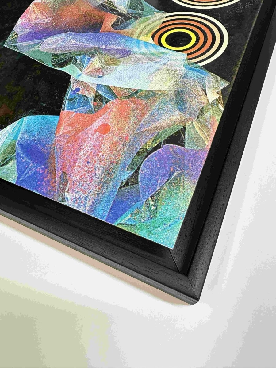 HEX3 Oxidised Copper Screenprint Original screenprint OLI FOWLER ART tag1  abstract art