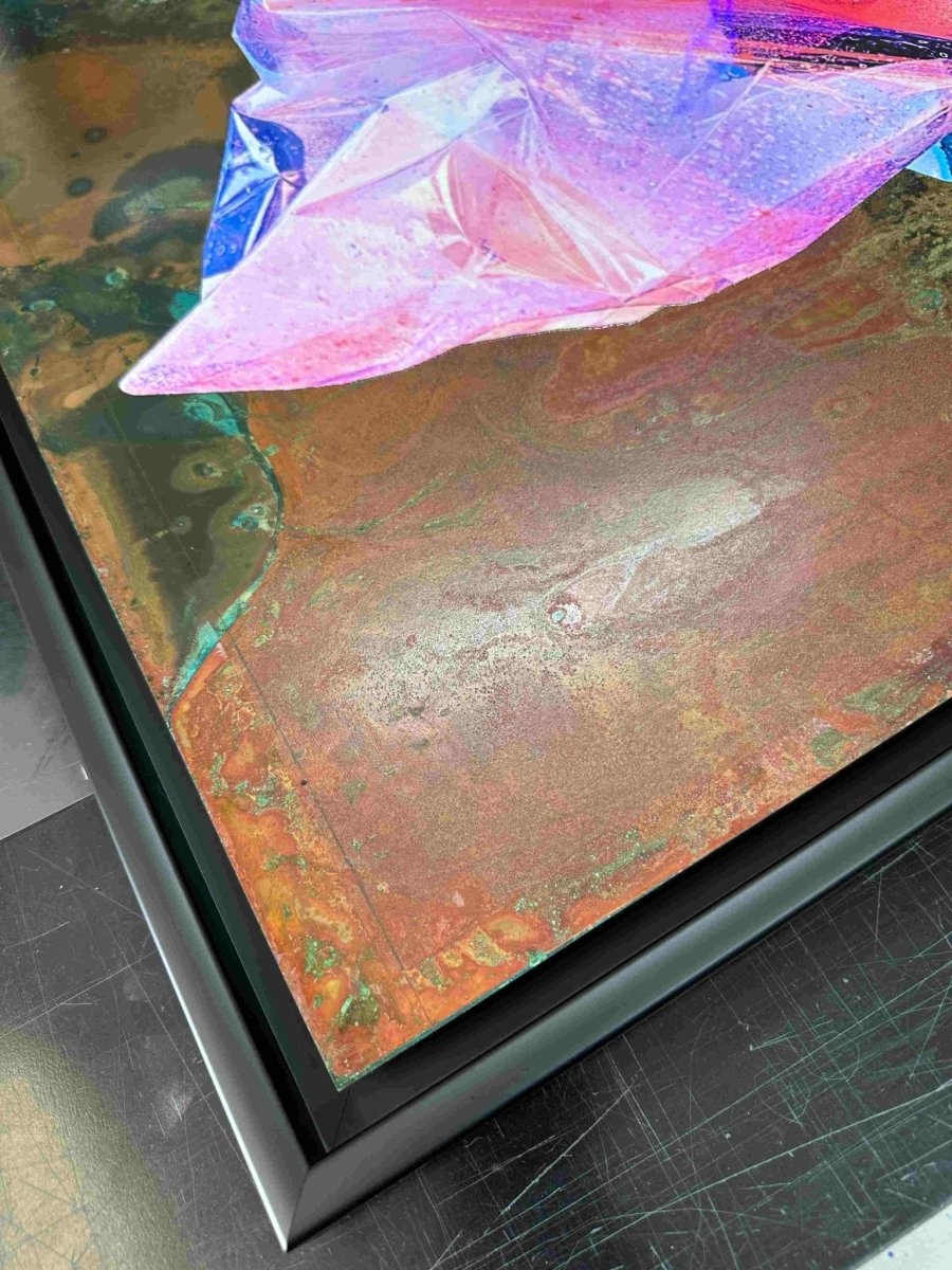 HEXA1 Original Framed Oxidised Copper Artwork Artwork OLI FOWLER ART tag1  Art