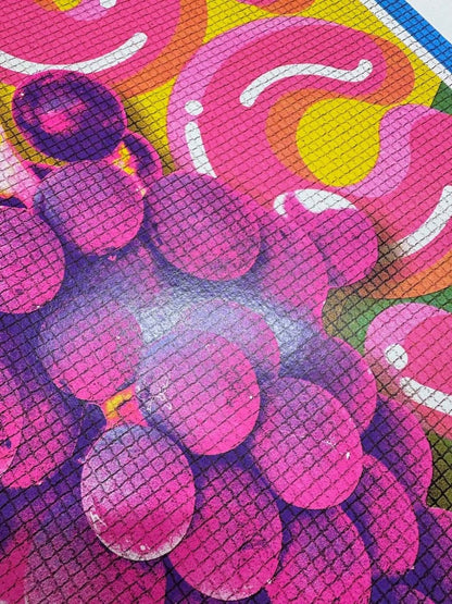 Juicy Hand Pulled Screenprint With Gold Leaf Original screenprint OLI FOWLER ART tag1  gold leaf