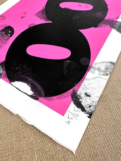OOPS Pink Hand Pulled Screenprint Original screenprint OLI FOWLER ART tag1  Hand Pulled