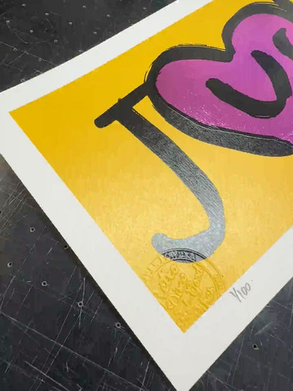 JusT — Hand Pulled Screenprint