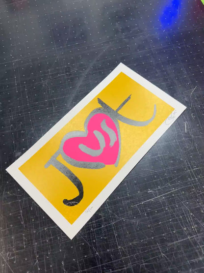 JusT — Hand Pulled Screenprint