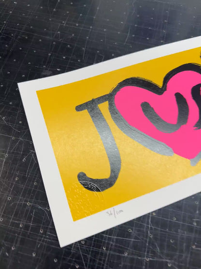JusT — Hand Pulled Screenprint