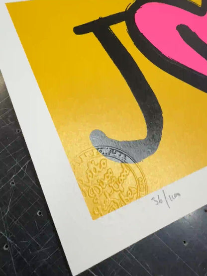 JusT — Hand Pulled Screenprint