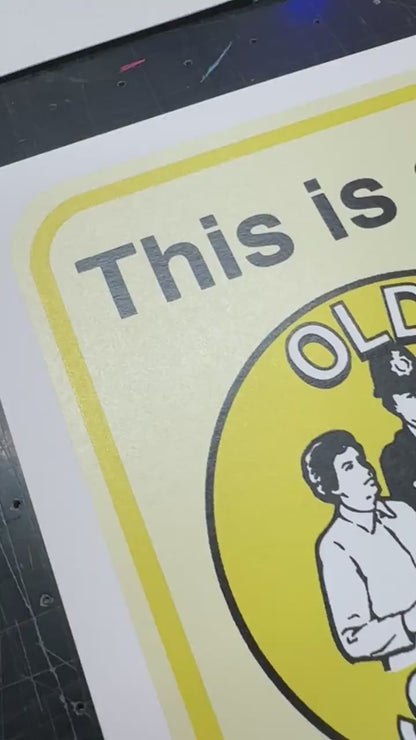 Old School Hand Pulled Screenprint
