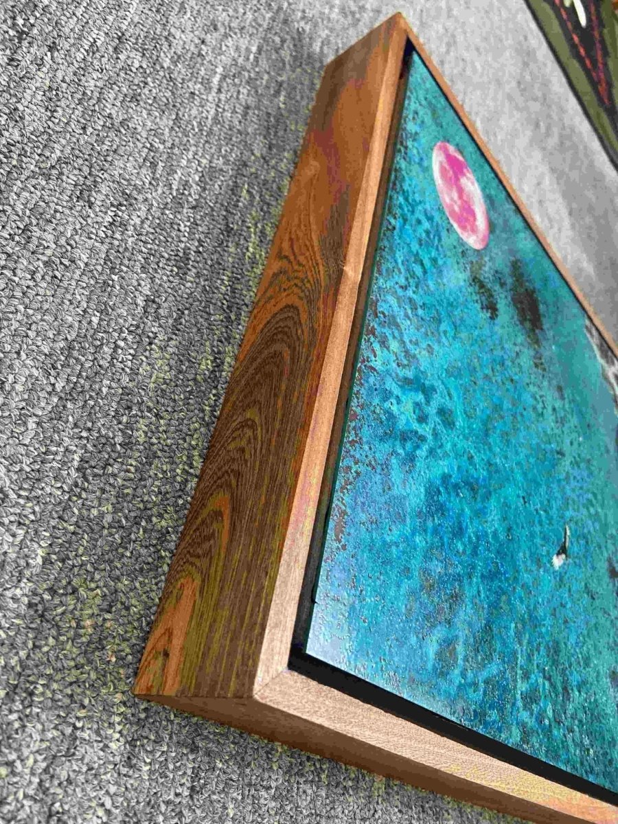 "The Road" Oxidised Copper Artwork D Original screenprint OLI FOWLER ART tag1  Art