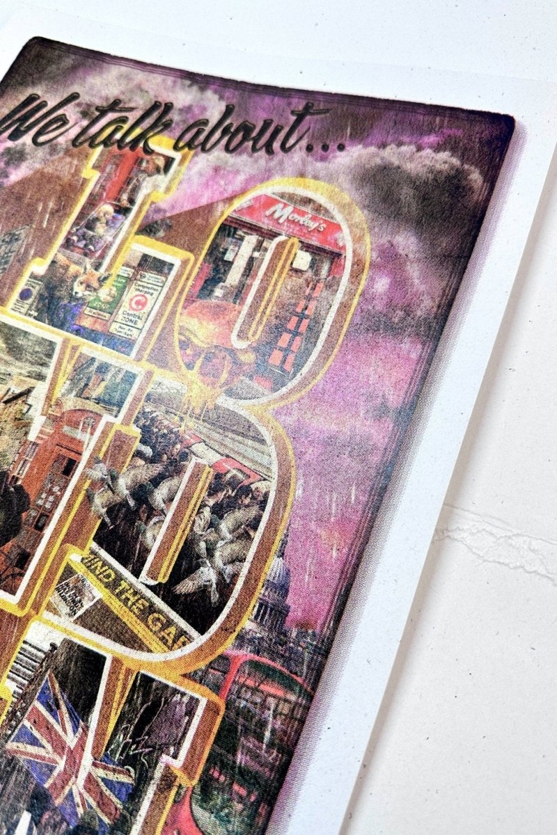 We Talk About London Hand pulled CMYK Screenprintt Original screenprint OLI FOWLER ART tag1  london art