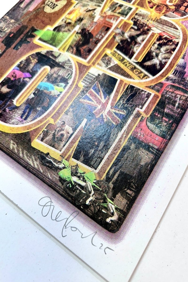 We Talk About London Hand pulled CMYK Screenprintt Original screenprint OLI FOWLER ART tag1  london art